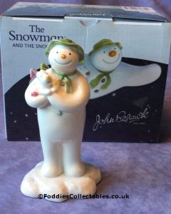 John Beswick Snowman Snowman Holding Snow Dog quality figurine
